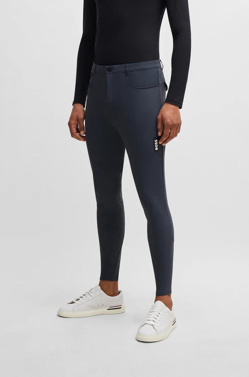 Pantalones de montar para hombre Boss Equestrian gris oscuro