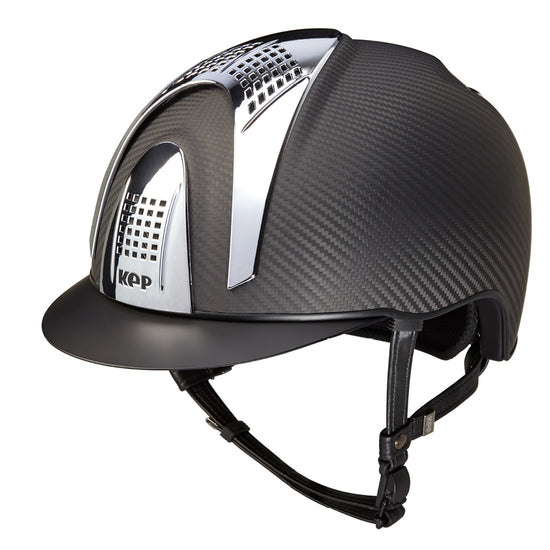 Carbon equestrian helmet