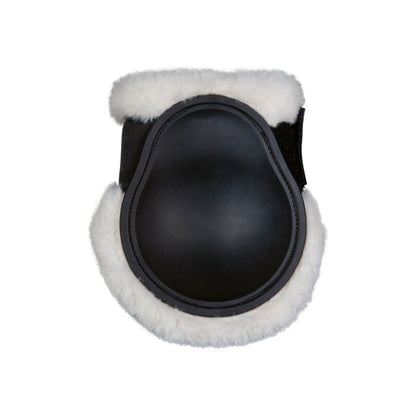 black fur fetlock boots