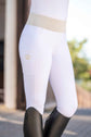 White riding leggings with full grip