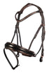 Rosegold horse bridle