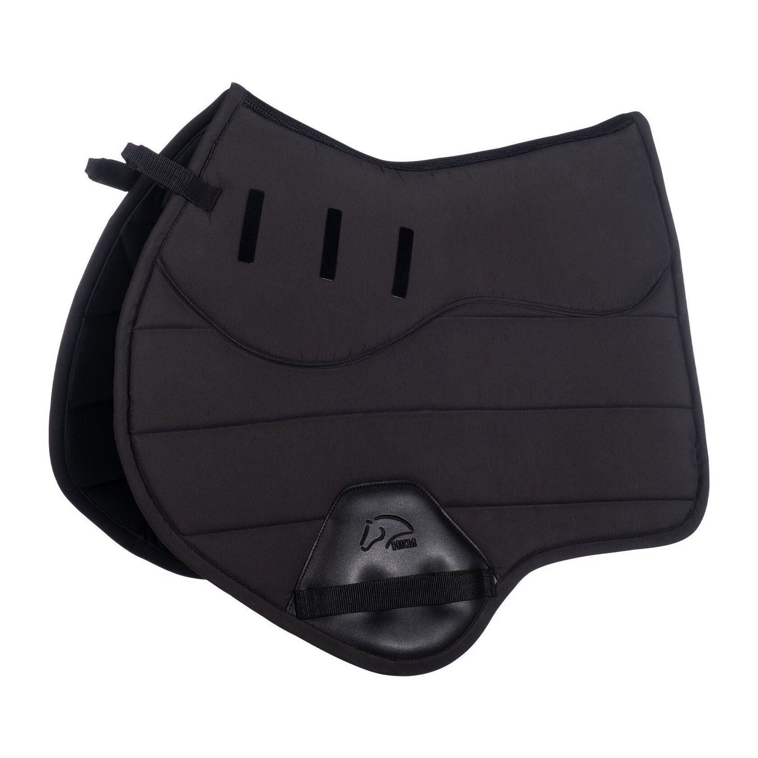 Anatomically shaped saddle pad in black