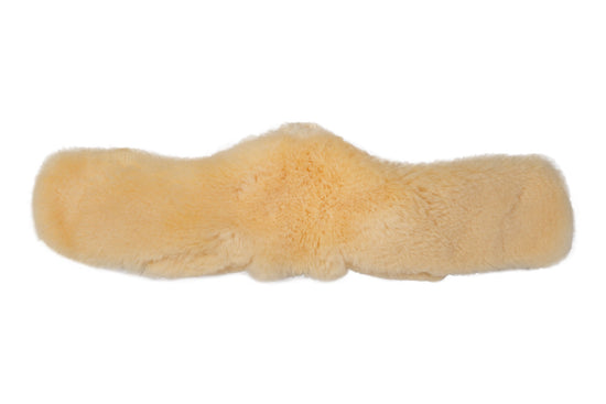 Sheepskin dressage girth cover