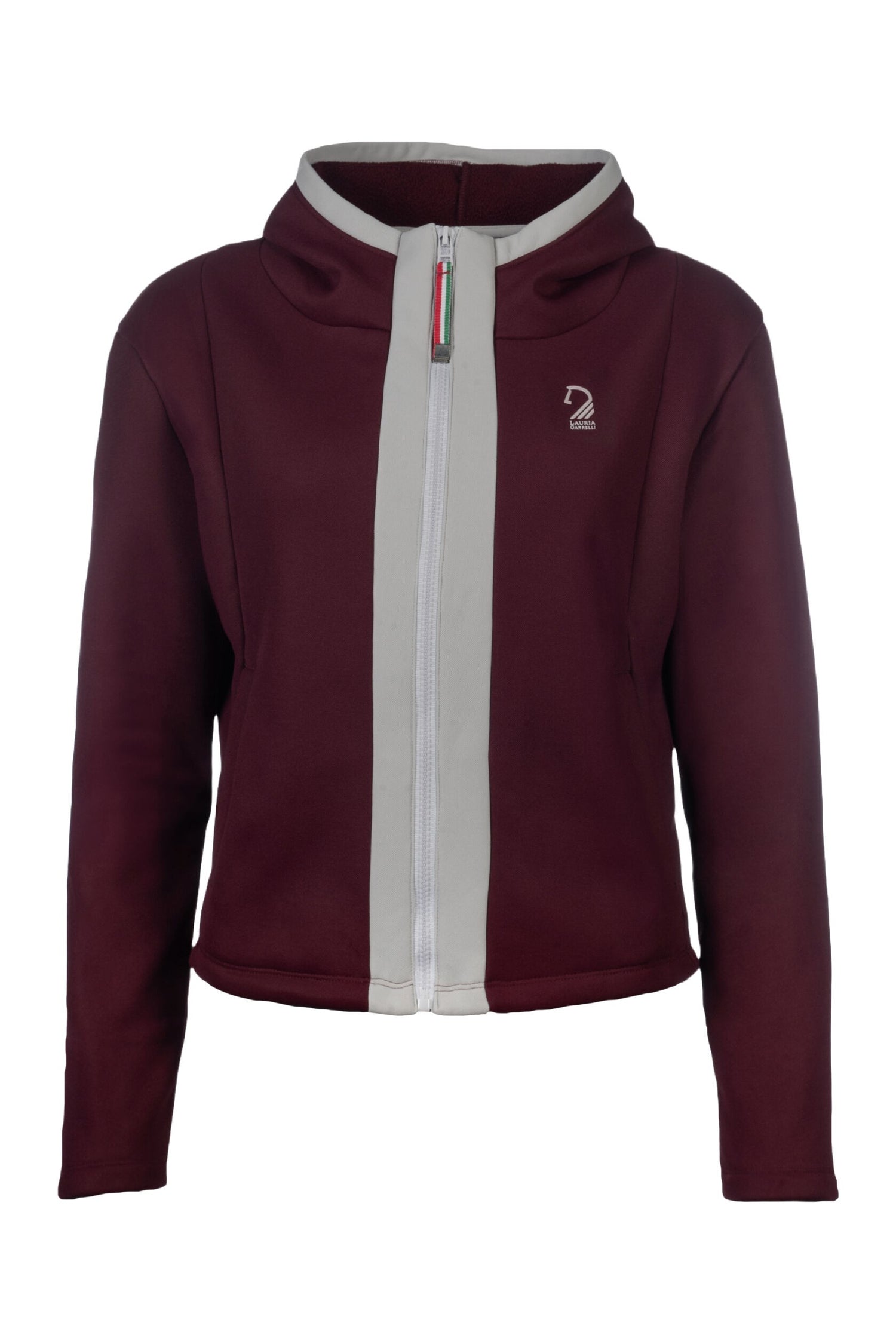 Burgundy equestrian hoody