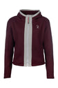 Burgundy equestrian hoody