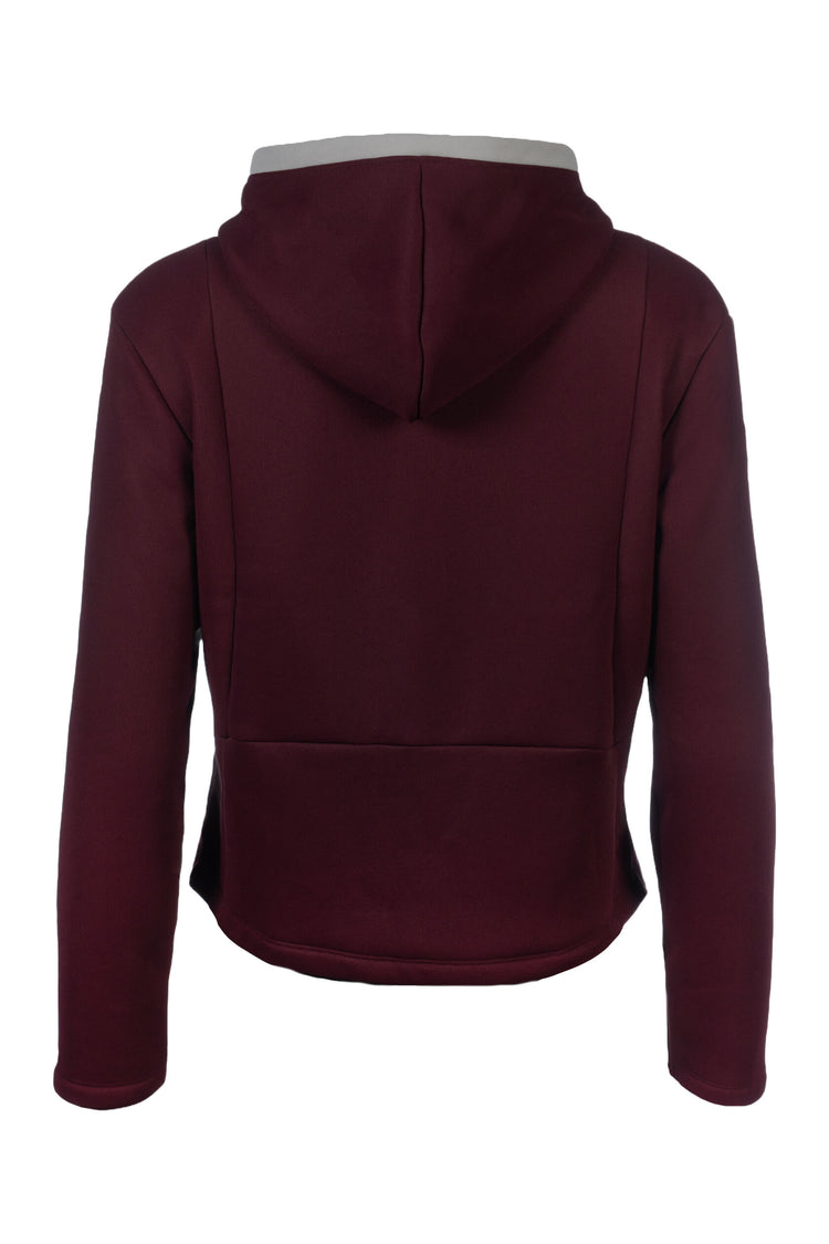 Equestrian hoody in bordeaux