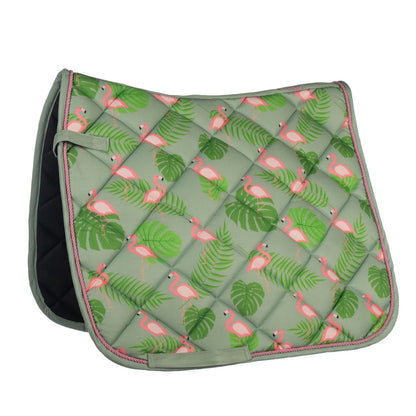 Saddle Blanket with Flamingos 