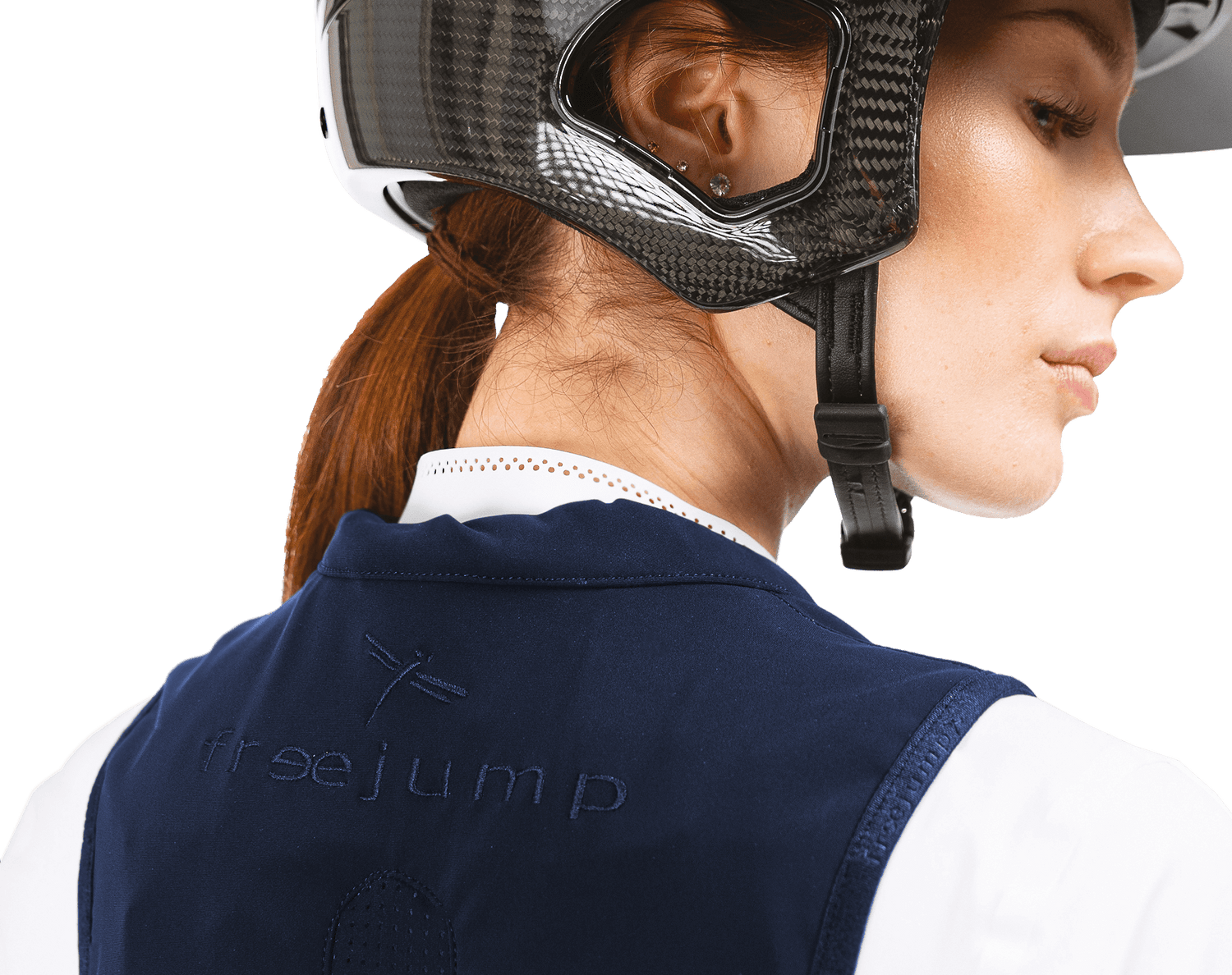 Equestrian air vest in dark blue