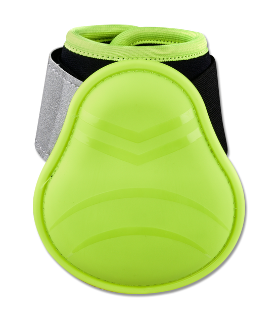 Neon Yellow Fetlock boots for horses