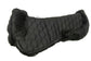 Black sheepskin saddle pad