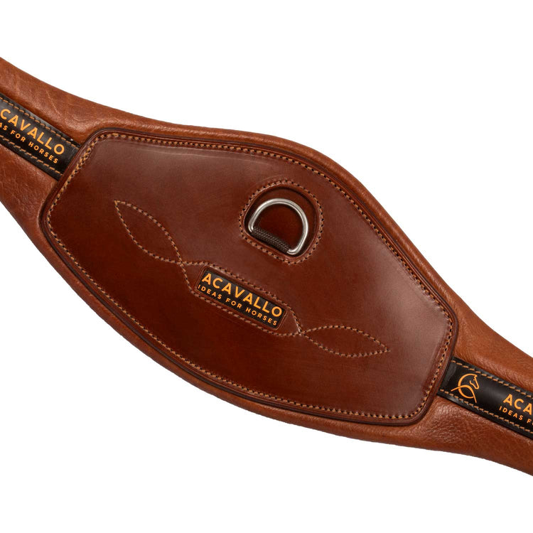 Acavallo leather jumping girth with gel