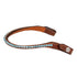 Cognac browband with blue bling