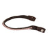 Dark Brown leather browband with pink crystals