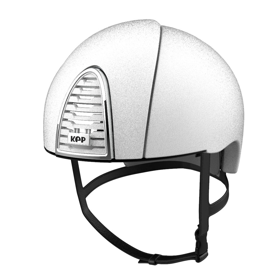 White helmet for jockey racing