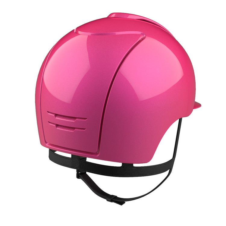 Pink horse riding helmet