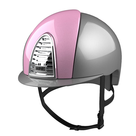 KEP Cross country helmet in grey and pink