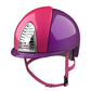 Purple horse riding helmet