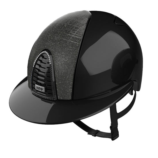 Riding Helmet Cromo 2.0 Polish Black with Galassia Insert & Polo Visor