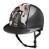 Ladies riding helmet grey polish