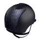 Equestrian helmet with lots of glitter in  blue