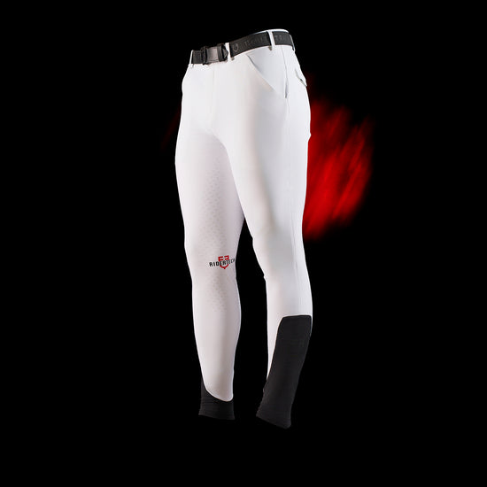 White dressage show breeches men