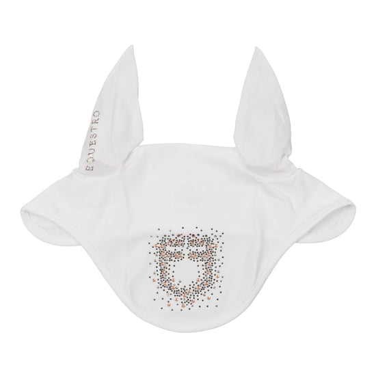 White ear bonnet for horses