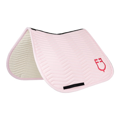 Light pink jumping saddle blanket