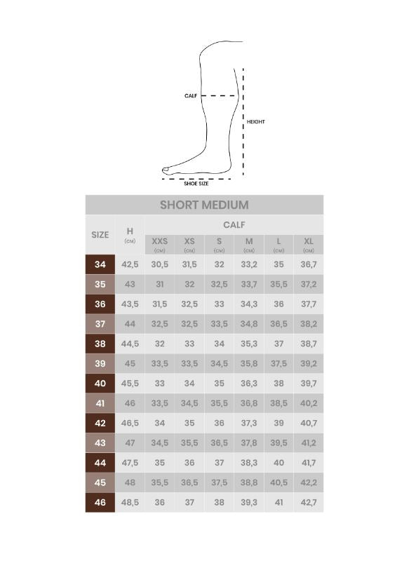 Size chart Perugino boots