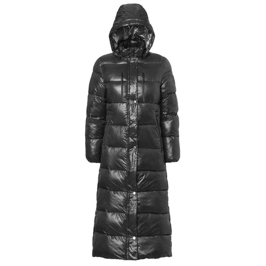 Warm long winter riding coat