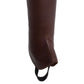 Horse riding gaiters brown leather