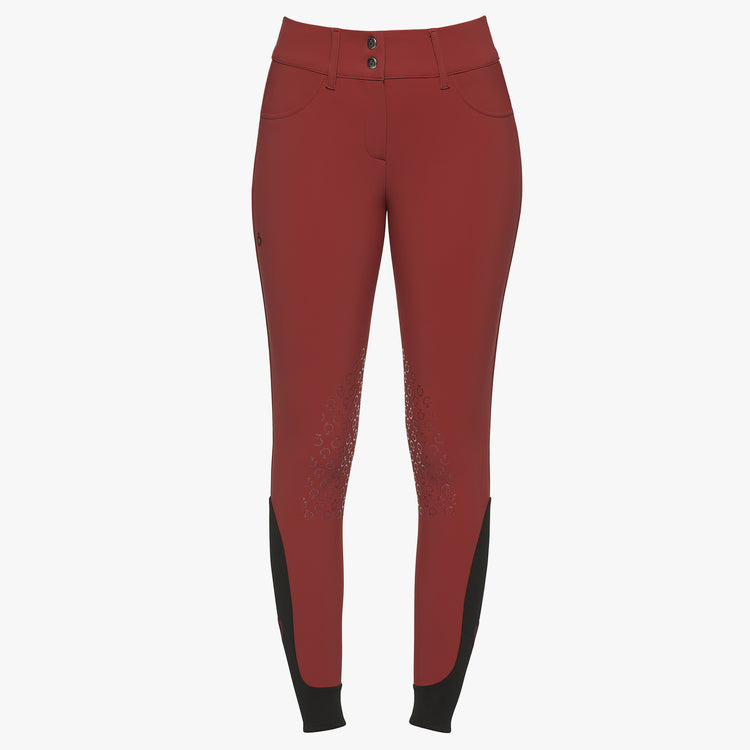 High waist knee grip breeches women