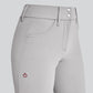 High waist grey knee grip riding breeches 