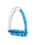 Bright blue safety stirrups