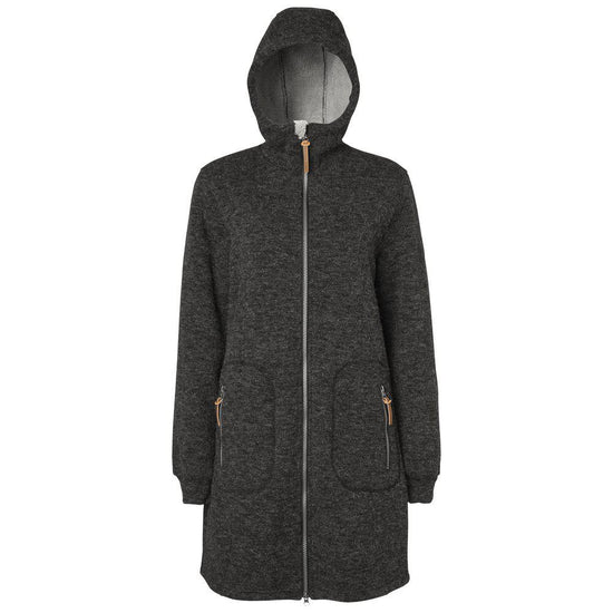 Long knit coat for horse riding
