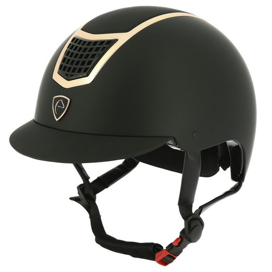 Riding Helmet with Rose Gold Details