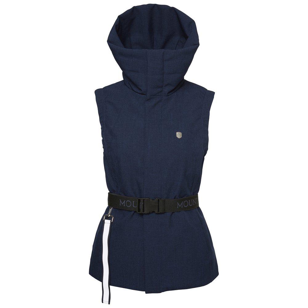 High collar equestrian winter vest