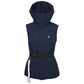 High collar equestrian winter vest