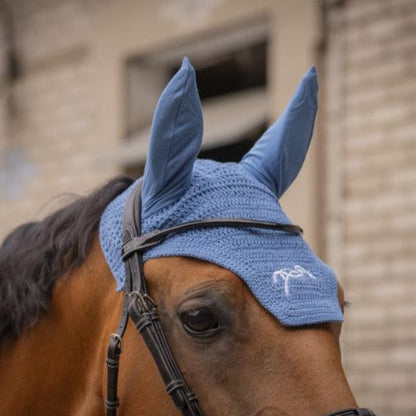 Light blue ear bonnet