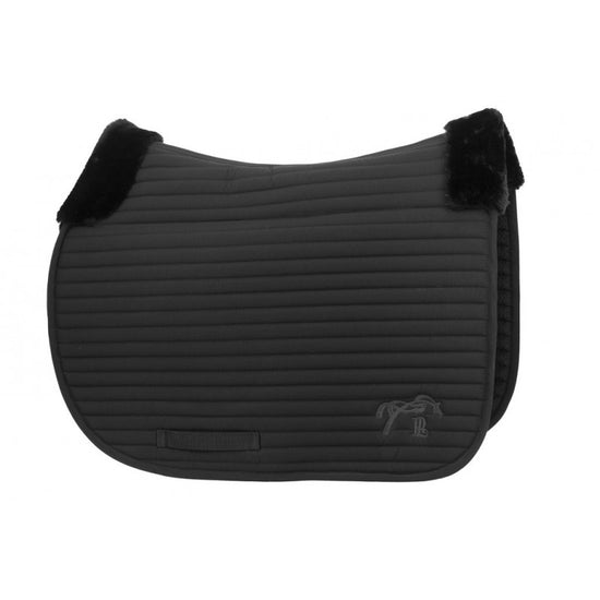 Jump saddle blanket with fur underside