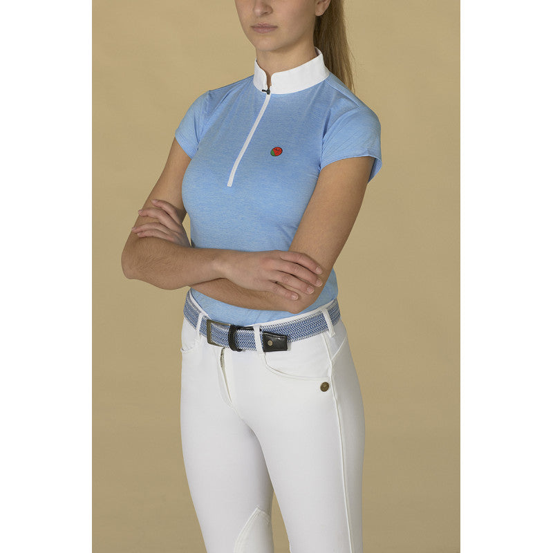 Blau turnier shirt für Damen