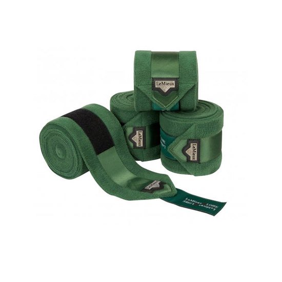Satin Polo-Bandagen Jägergrün