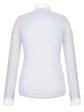 White competition shirt with grey stripes for ladies