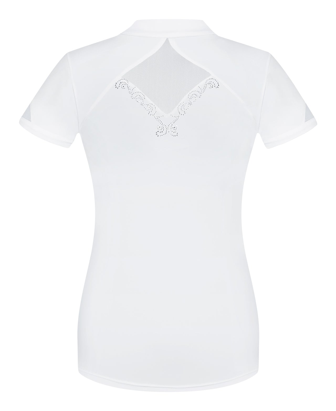 Ladies competition shirt with crystal decoration