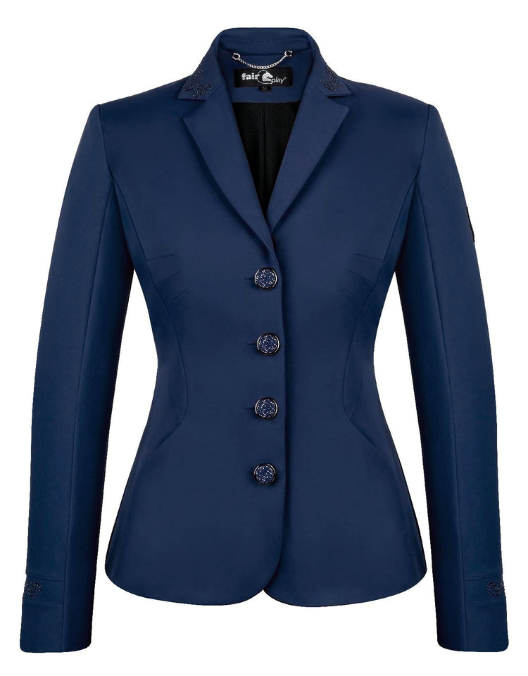 Navy Show jumping jacket with crystals