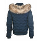 Riding Jacket with Faux Fur Hood
