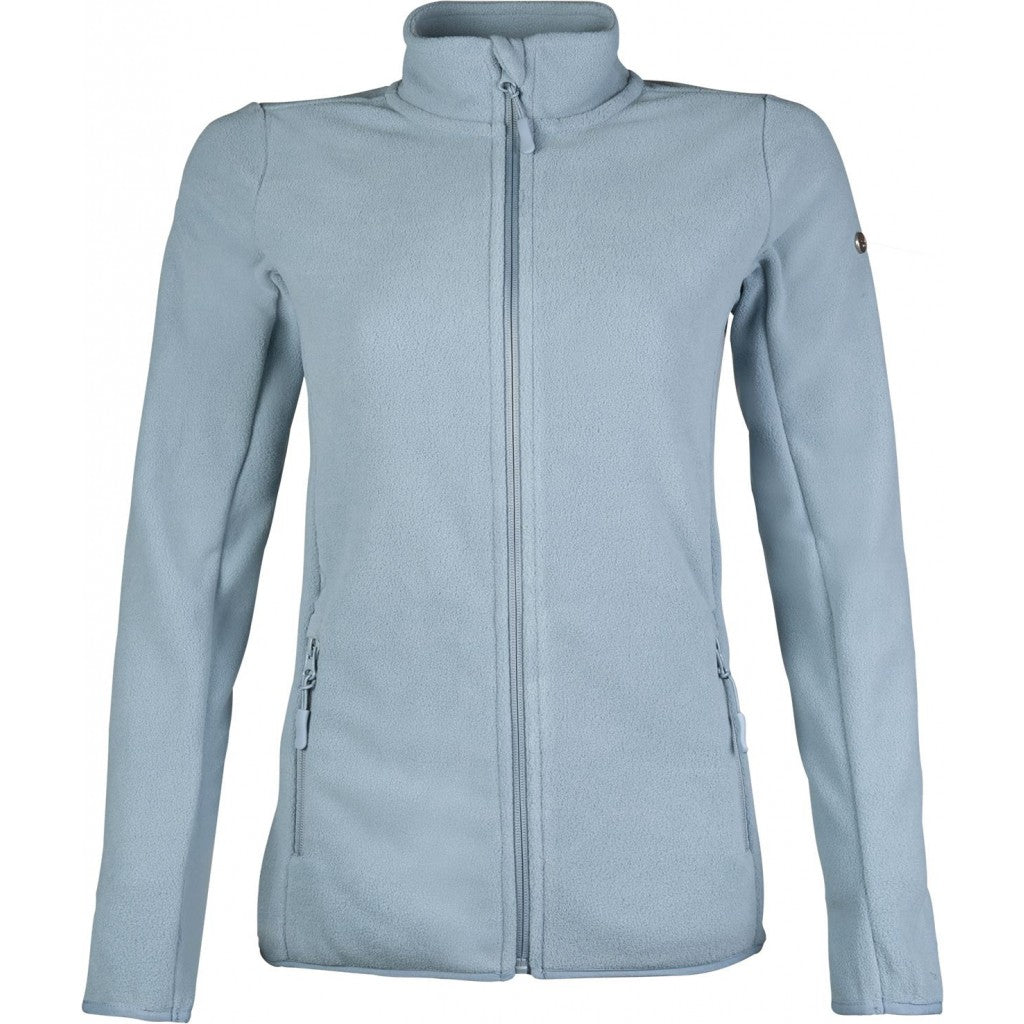 baby blue fleece jacket with front pockets