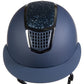 Affordable navy horse riding helmet with sparkle