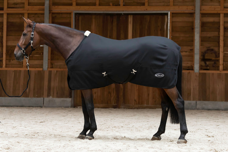 black cooler rug for horses