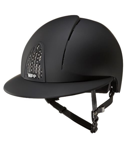 Affordable horse riding helmet with wide front peak