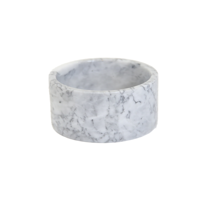 Grey marble dog bowl